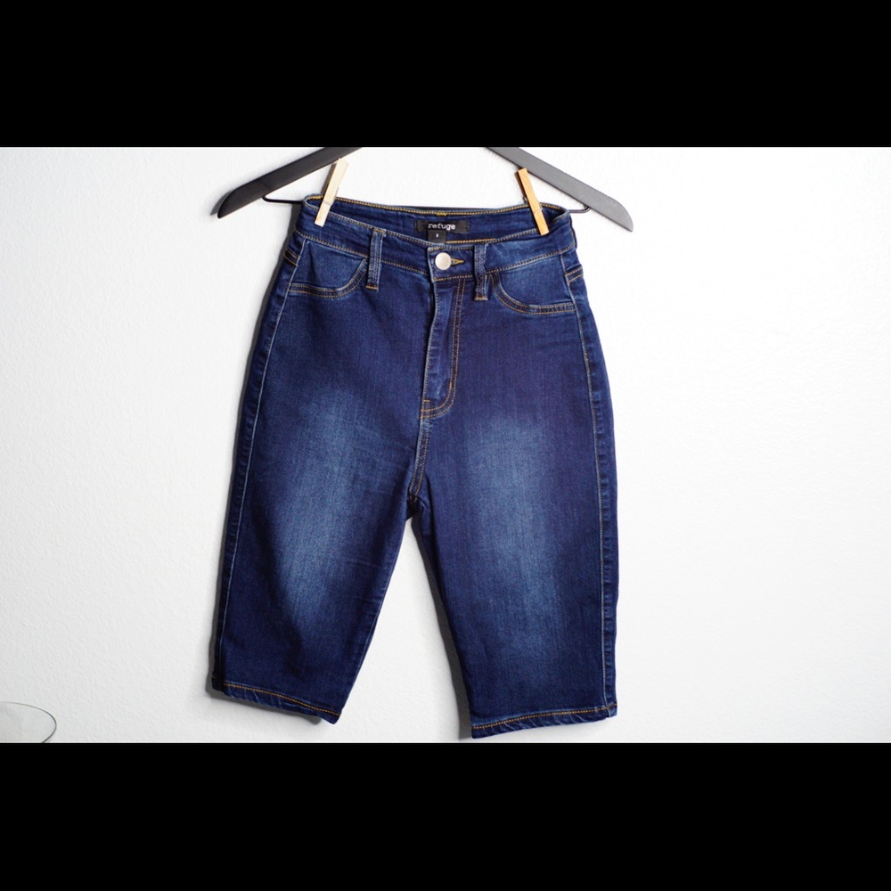 High rise biker shorts